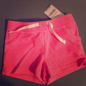 Toddler pink drawstring shorts
